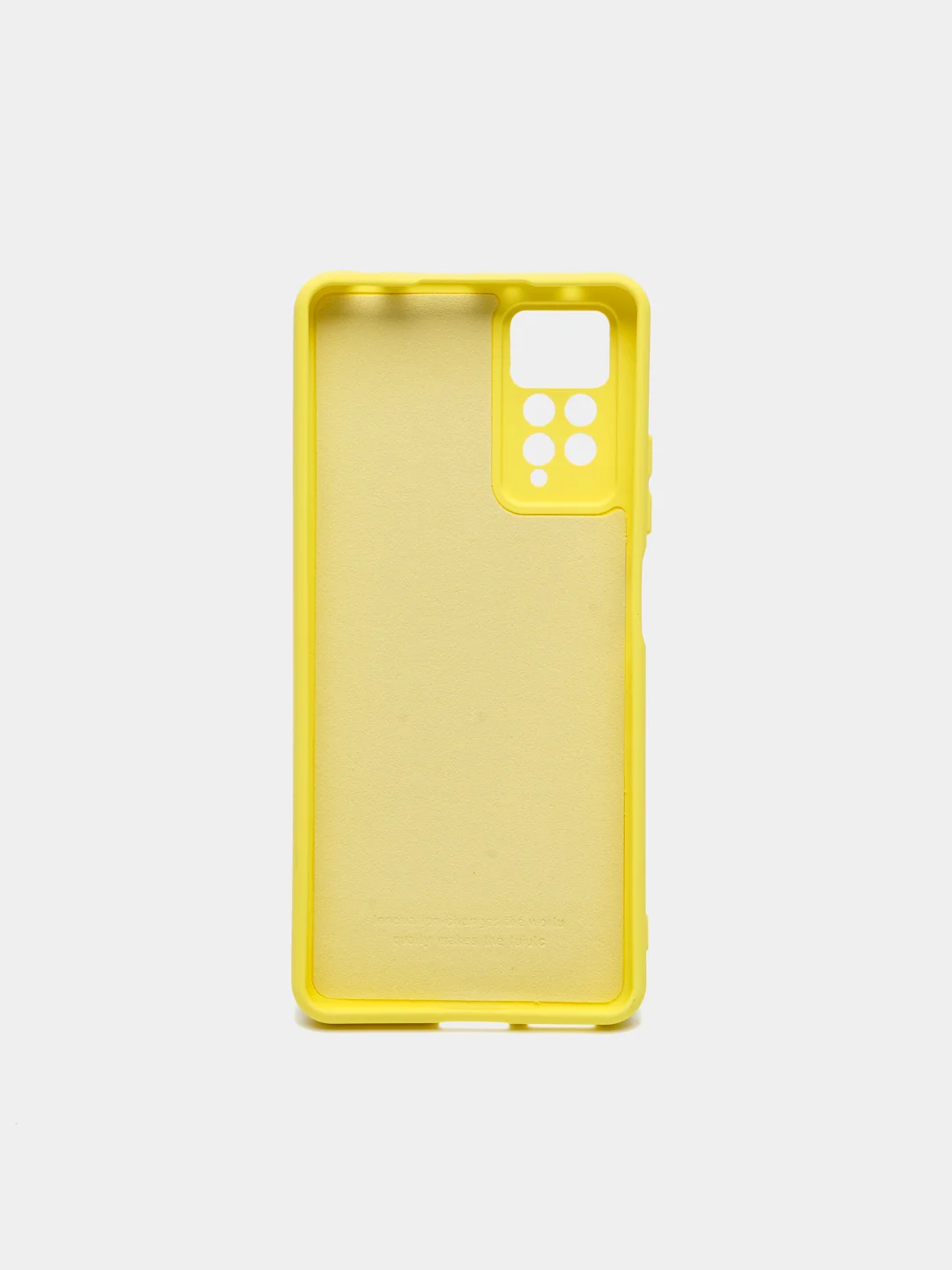 Желтый чехол с защитой камеры и бархатом внутри XIAOMI REDMI NOTE 12 PRO 4G / REDMI NOTE 11 PRO