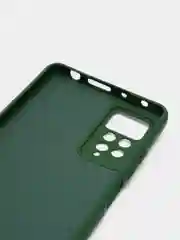 Тёмно-зелёный чехол с защитой камеры и бархатом внутри XIAOMI REDMI NOTE 12 PRO 4G / REDMI NOTE 11 PRO