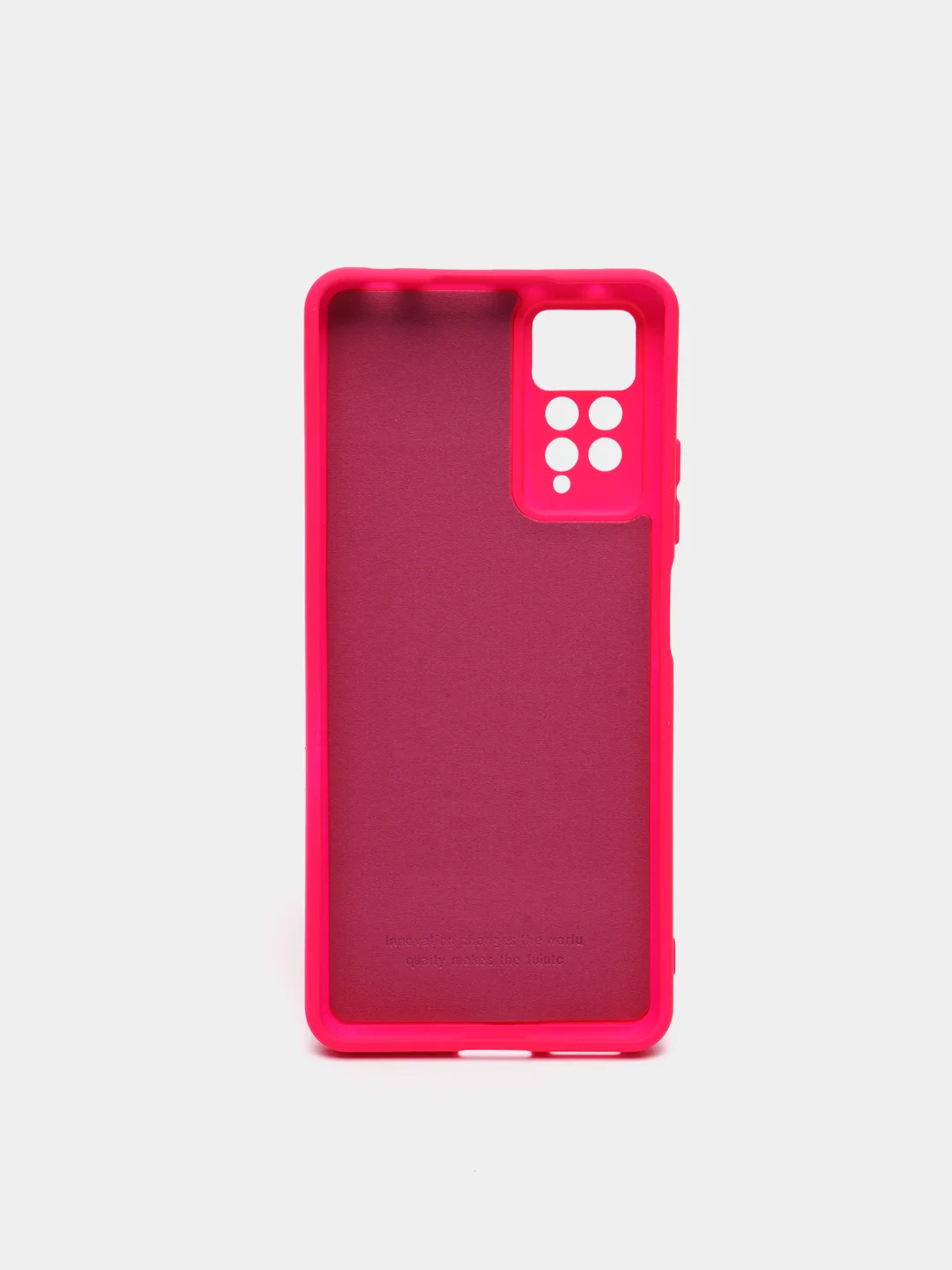 Фуксия чехол с защитой камеры и бархатом внутри XIAOMI REDMI NOTE 12 PRO 4G / REDMI NOTE 11 PRO