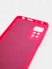 Фуксия чехол с защитой камеры и бархатом внутри XIAOMI REDMI NOTE 12 PRO 4G / REDMI NOTE 11 PRO