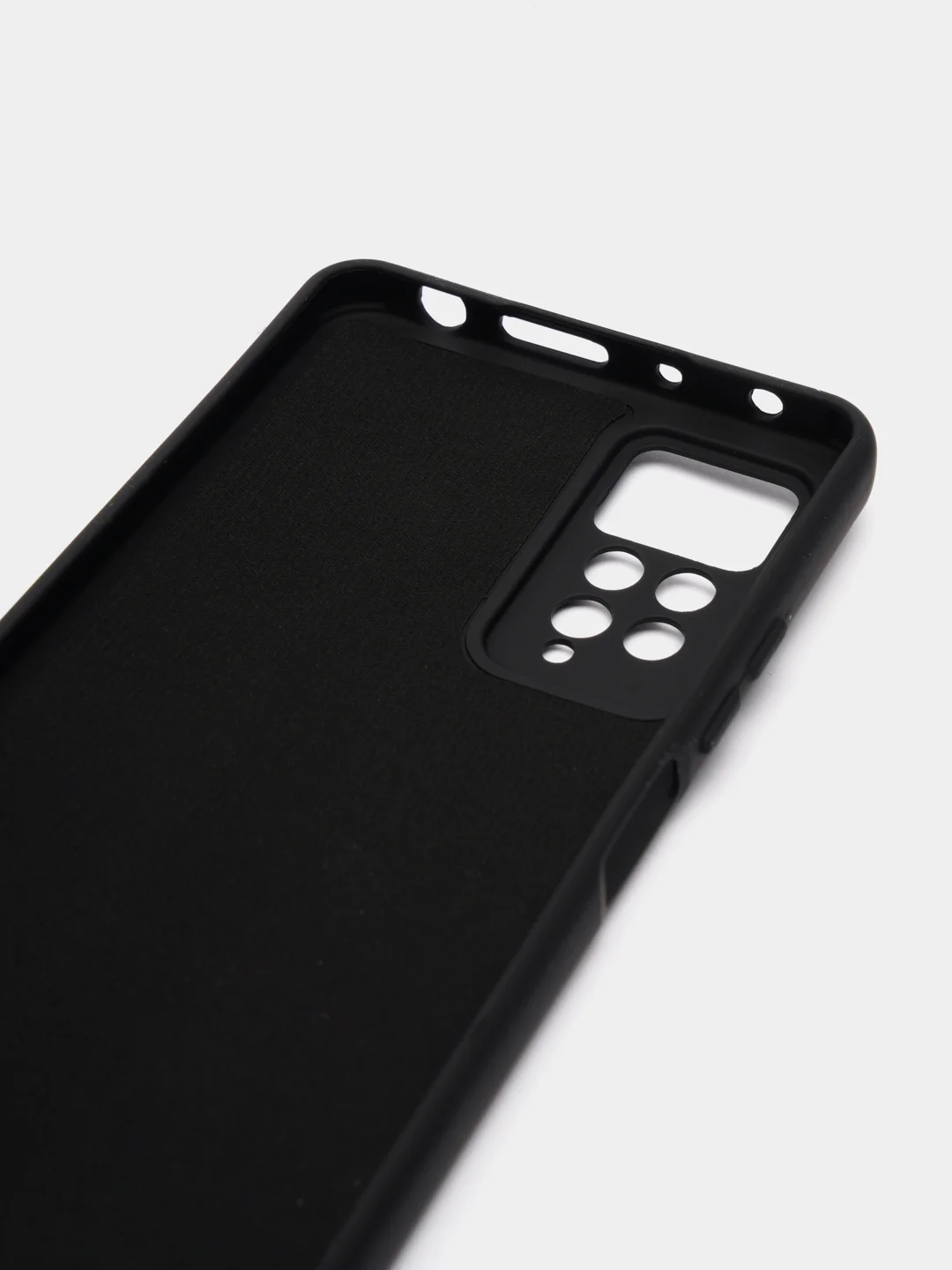 Черный чехол с защитой камеры и бархатом внутри XIAOMI REDMI NOTE 12 PRO 4G / REDMI NOTE 11 PRO