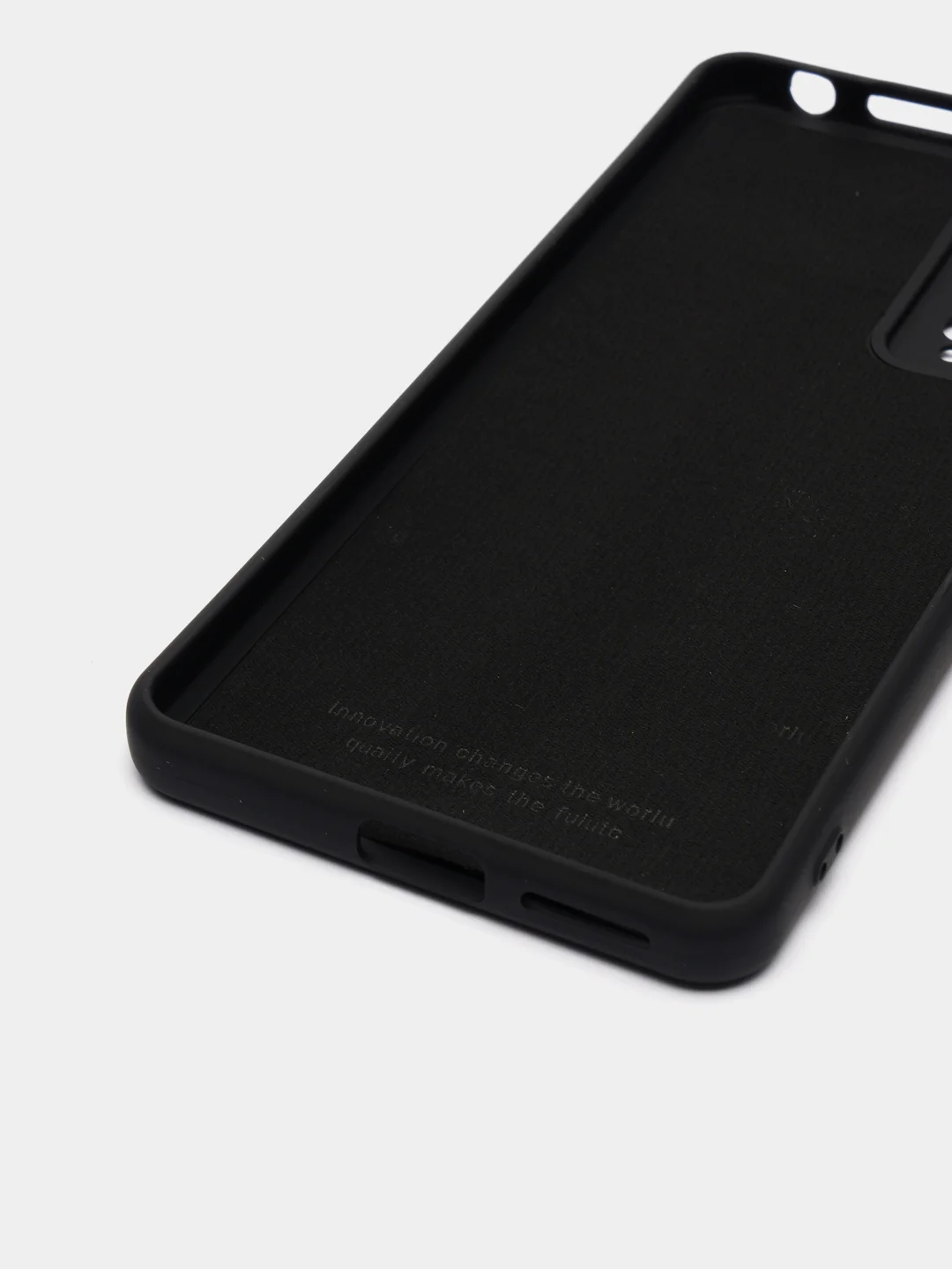 Черный чехол с защитой камеры и бархатом внутри XIAOMI REDMI NOTE 12 PRO 4G / REDMI NOTE 11 PRO