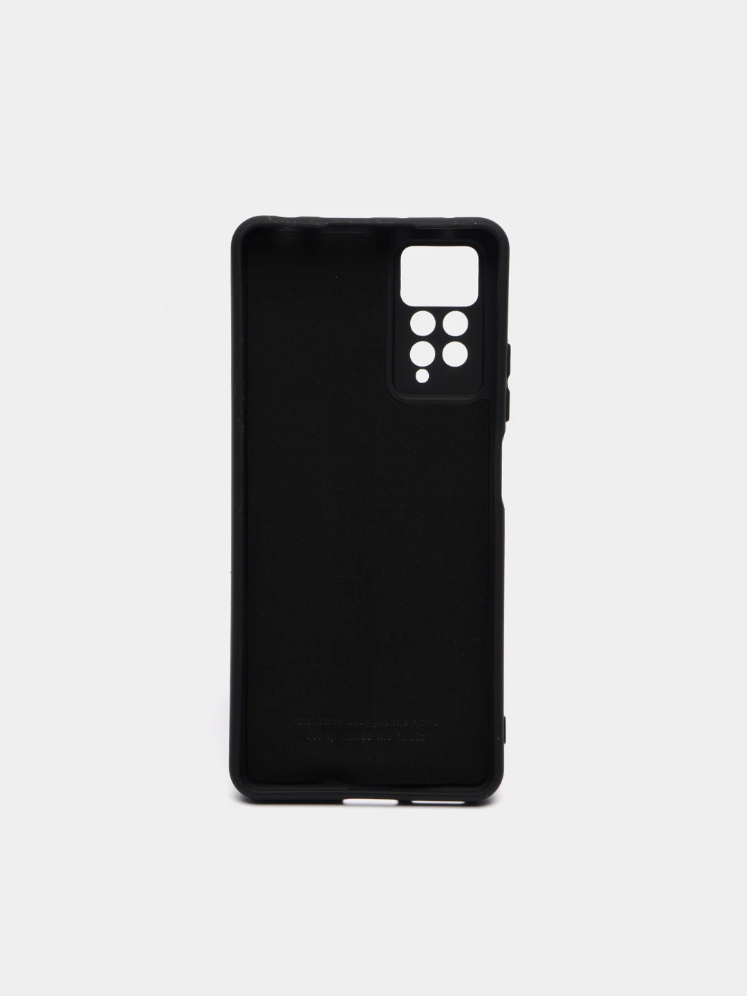 Черный чехол с защитой камеры и бархатом внутри XIAOMI REDMI NOTE 12 PRO 4G / REDMI NOTE 11 PRO