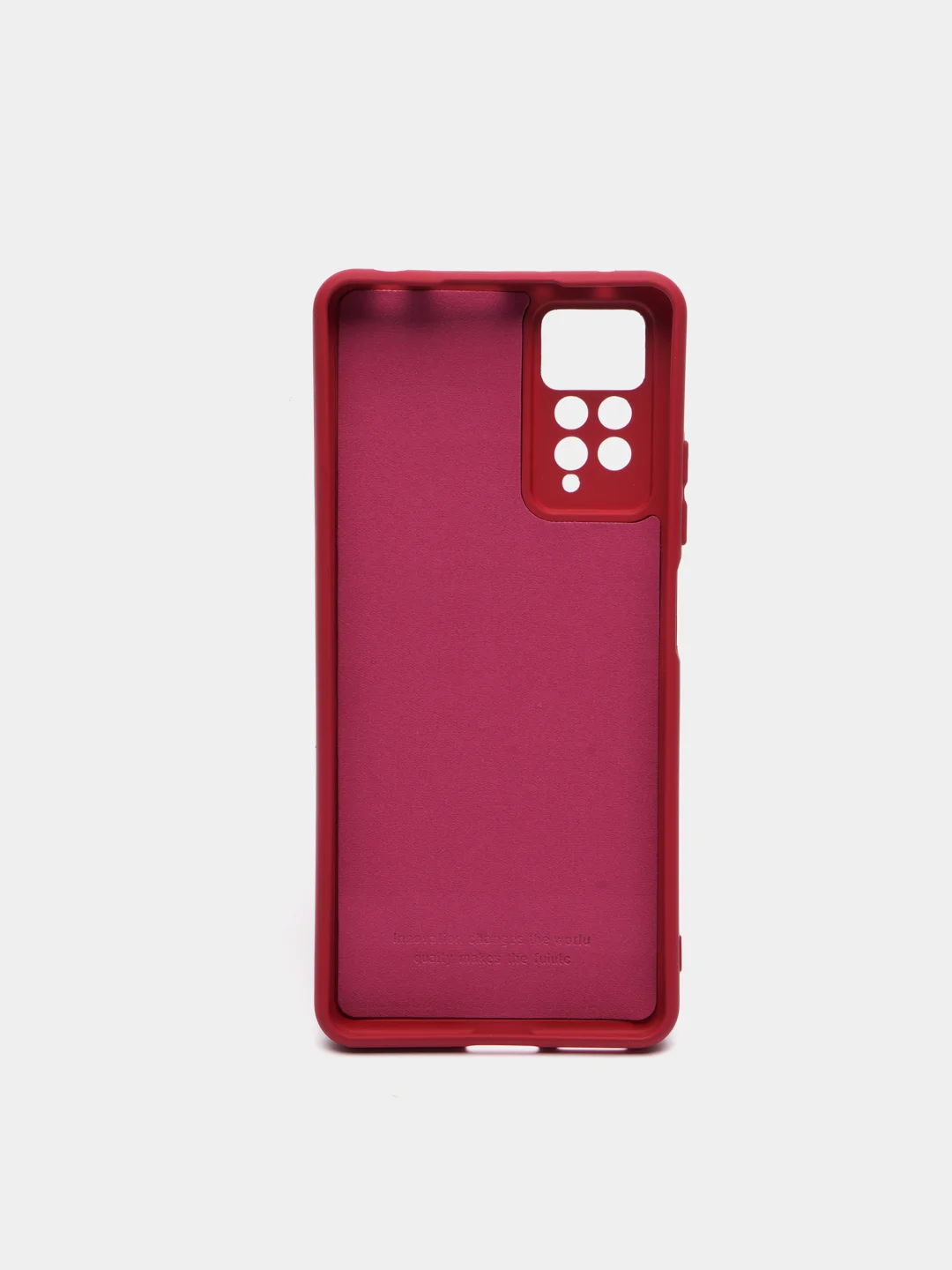 Бордовый чехол с защитой камеры и бархатом внутри XIAOMI REDMI NOTE 12 PRO 4G / REDMI NOTE 11 PRO