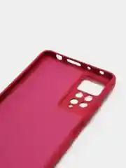 Бордовый чехол с защитой камеры и бархатом внутри XIAOMI REDMI NOTE 12 PRO 4G / REDMI NOTE 11 PRO