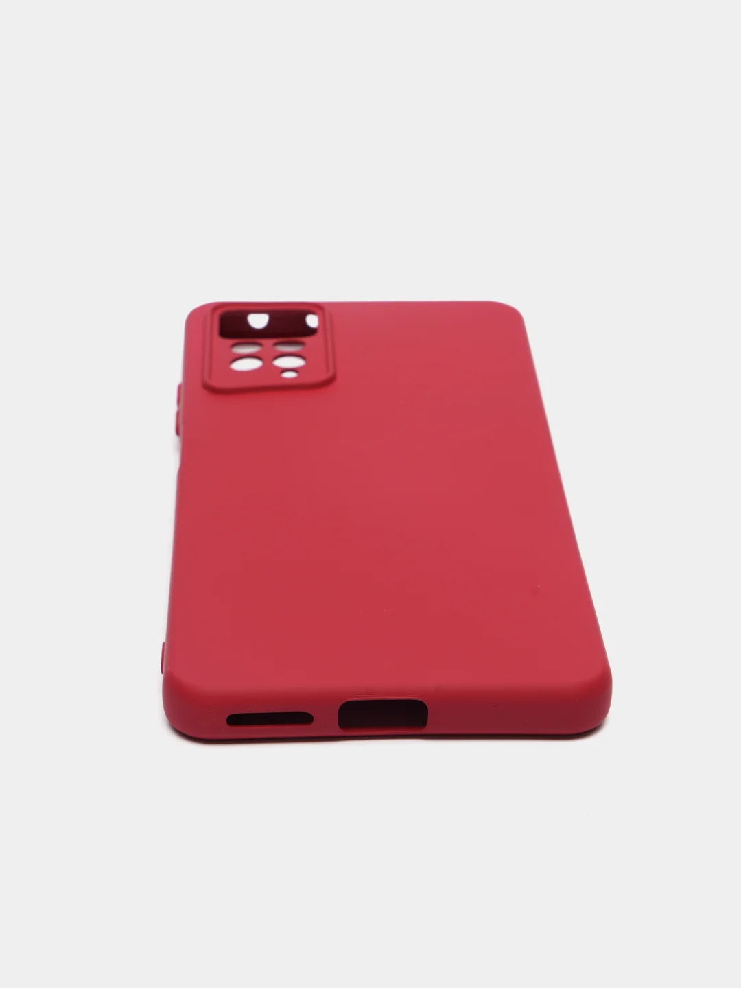 Бордовый чехол с защитой камеры и бархатом внутри XIAOMI REDMI NOTE 12 PRO 4G / REDMI NOTE 11 PRO