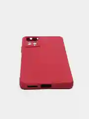 Бордовый чехол с защитой камеры и бархатом внутри XIAOMI REDMI NOTE 12 PRO 4G / REDMI NOTE 11 PRO