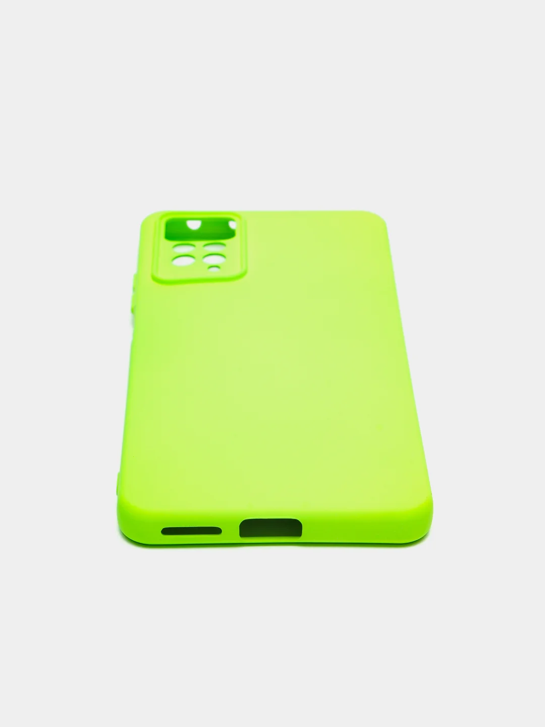 Лайм чехол с защитой камеры и бархатом внутри XIAOMI REDMI NOTE 12 PRO 4G / REDMI NOTE 11 PRO