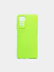 Лайм чехол с защитой камеры и бархатом внутри XIAOMI REDMI NOTE 12 PRO 4G / REDMI NOTE 11 PRO