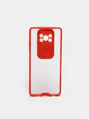Красный чехол для Xiaomi POCO X3 / POCO X3 PRO с задвижным окном для защиты камеры