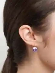 Аметистовый серьги Xuping/ серьги Swarovski/ серьги Сваровски/ серьги с кристаллами