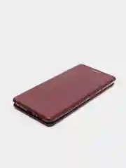 Багровый чехол книжка Samsung A90 2019