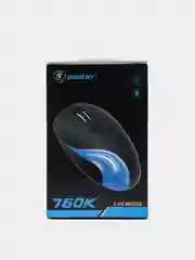 Синий мышь беспроводная компьтерная 760К, 2.4G/2000DPI для правшей оптическая