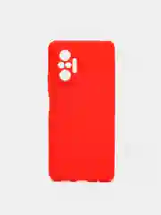 Красный чехол силиконовый для Xiaomi Redmi Note 10 Pro,Note 10,Poco X3,X3 GT,Note 10T,Mi 11 Lite