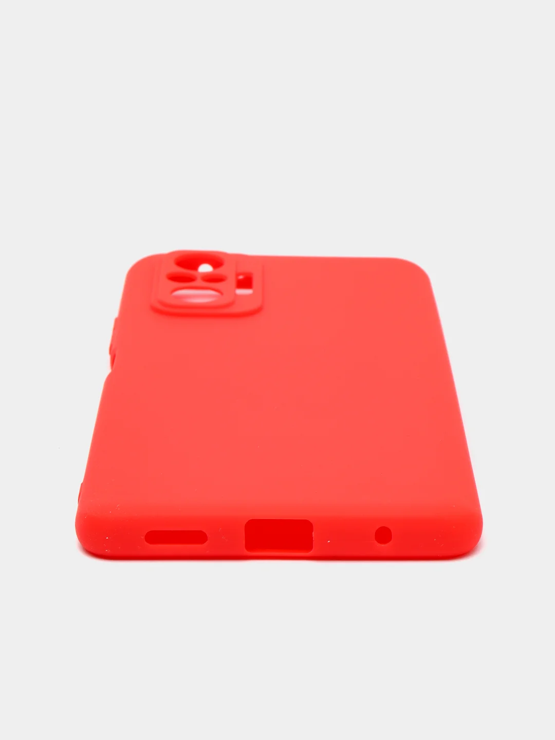 Красный чехол силиконовый для Xiaomi Redmi Note 10 Pro,Note 10,Poco X3,X3 GT,Note 10T,Mi 11 Lite