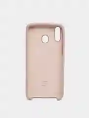 Бежевый меланж чехол силиконовый Silicone Cover Case для Samsung Galaxy A6S, M20