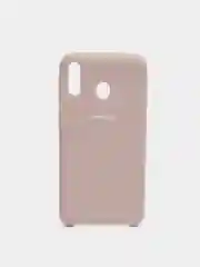 Бежевый меланж чехол силиконовый Silicone Cover Case для Samsung Galaxy A6S, M20