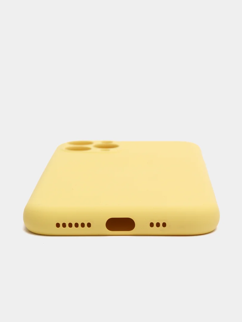 Лимонный чехол силиконовый для iPhone 11, 11 Pro, 11 Pro Max, Mobios