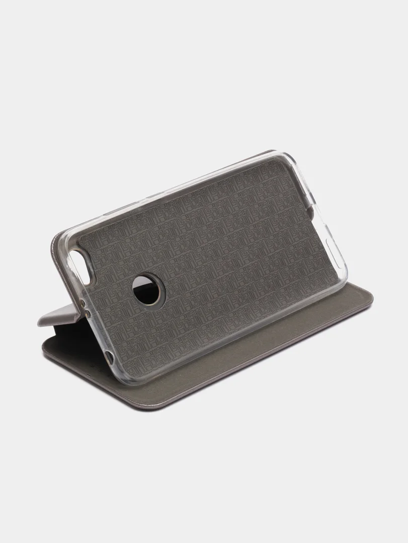 Серебряный чехол-книжка на Xiaomi Redmi Note 5A / Redmi Note 5A Prime, Сяоми Редми Нот 5А, 5А Прайм