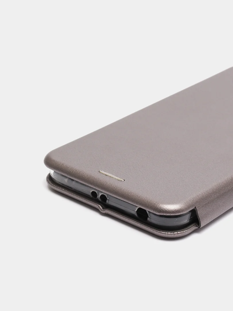 Серебряный чехол-книжка на Xiaomi Redmi Note 5A / Redmi Note 5A Prime, Сяоми Редми Нот 5А, 5А Прайм