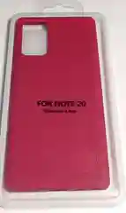 Бордовый чехол для Samsung Note 20 (2020) с бархатом внутри