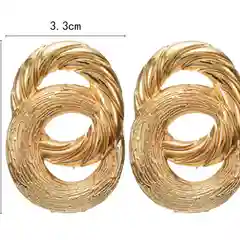 Горчичный серьги женские