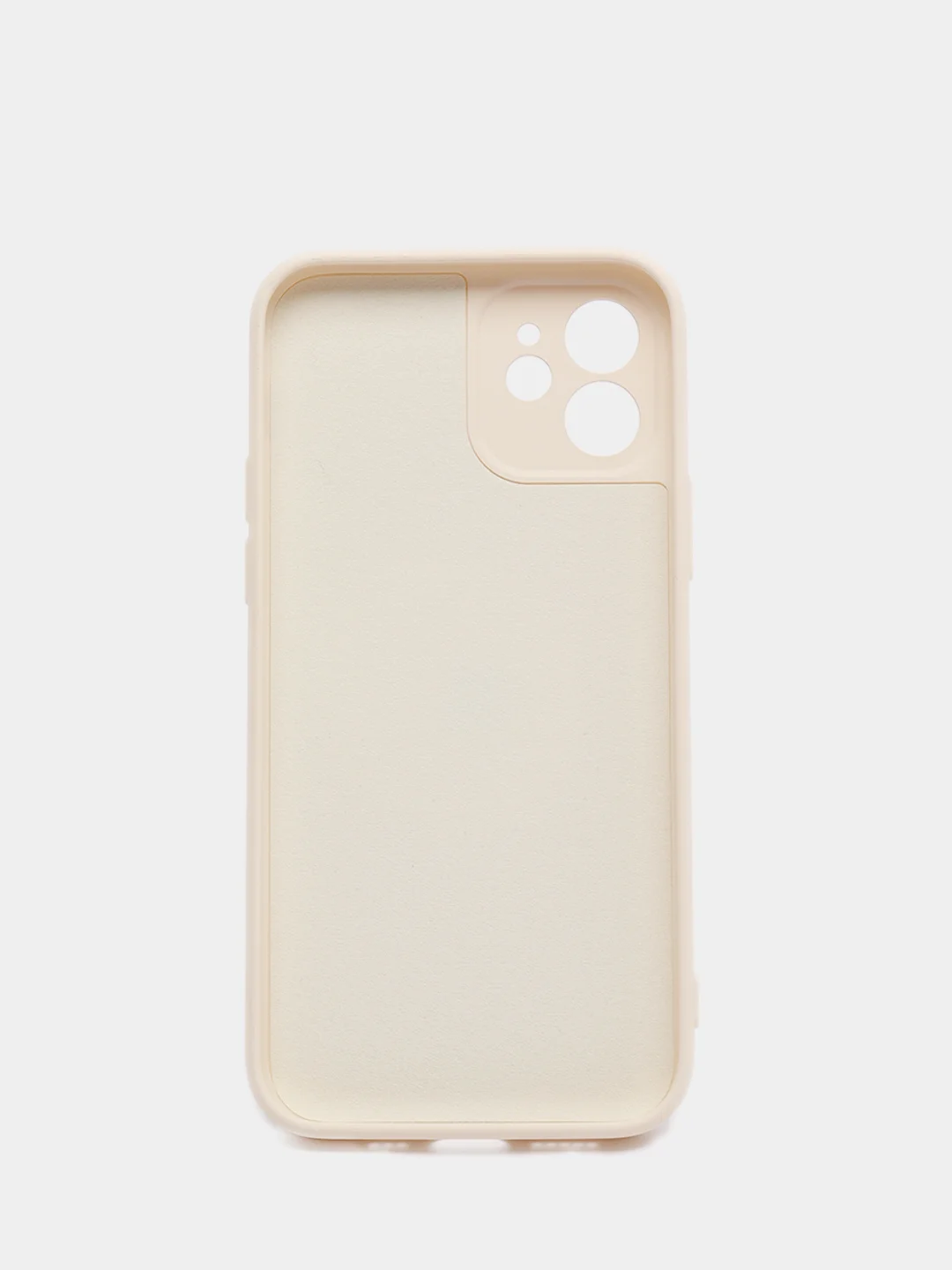 Белый чехол для iPhone 12 с защитным стеклом в комплекте