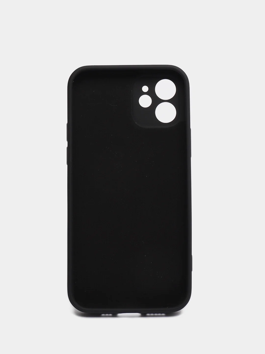 Черный чехол для iPhone 12 с защитным стеклом в комплекте