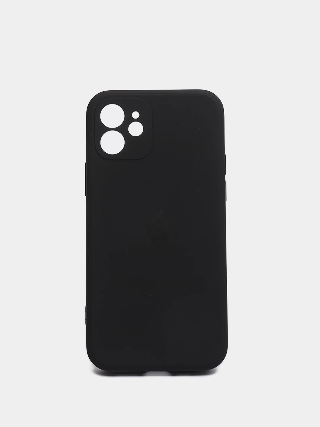 Черный чехол для iPhone 12 с защитным стеклом в комплекте
