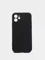 Черный чехол для iPhone 12 с защитным стеклом в комплекте