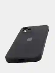 Черный чехол для iPhone 12 с защитным стеклом в комплекте