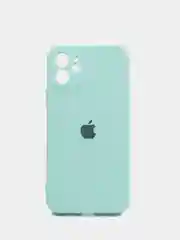 Мятный чехол для iPhone 12 с защитным стеклом в комплекте
