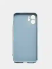 Небесно-голубой чехол для iPhone 12 с защитным стеклом в комплекте