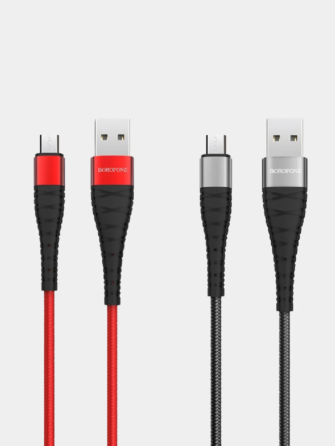 Красный кабель для зарядки micro-USB / Type-C Borofone BX32