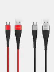 Красный кабель для зарядки micro-USB / Type-C Borofone BX32