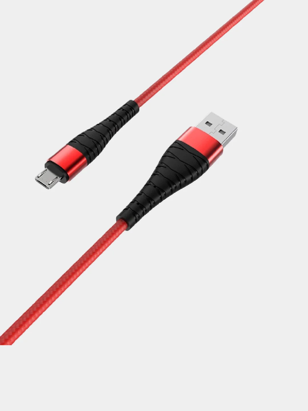 Красный кабель для зарядки micro-USB / Type-C Borofone BX32