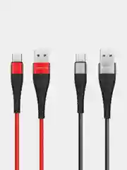 Красный кабель для зарядки micro-USB / Type-C Borofone BX32