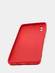 Красный чехол Samsung Galaxy A02, силиконовый, рифленый