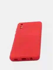 Красный чехол Samsung Galaxy A02, силиконовый, рифленый