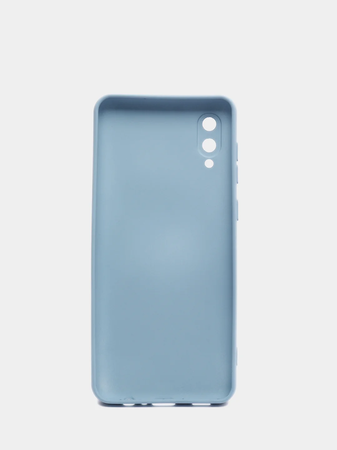 Небесно-голубой чехол Samsung Galaxy A02, силиконовый, рифленый