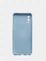 Небесно-голубой чехол Samsung Galaxy A02, силиконовый, рифленый