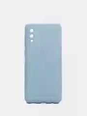 Небесно-голубой чехол Samsung Galaxy A02, силиконовый, рифленый