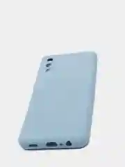 Небесно-голубой чехол Samsung Galaxy A02, силиконовый, рифленый