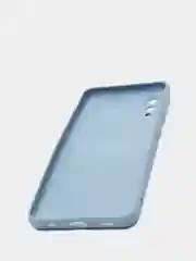 Небесно-голубой чехол Samsung Galaxy A02, силиконовый, рифленый