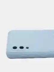 Небесно-голубой чехол Samsung Galaxy A02, силиконовый, рифленый