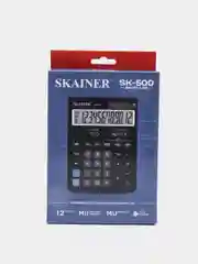 Калькулятор настольный Skainer SK-500 12 разрядов, двойное питание 123*171*31 мм, черный