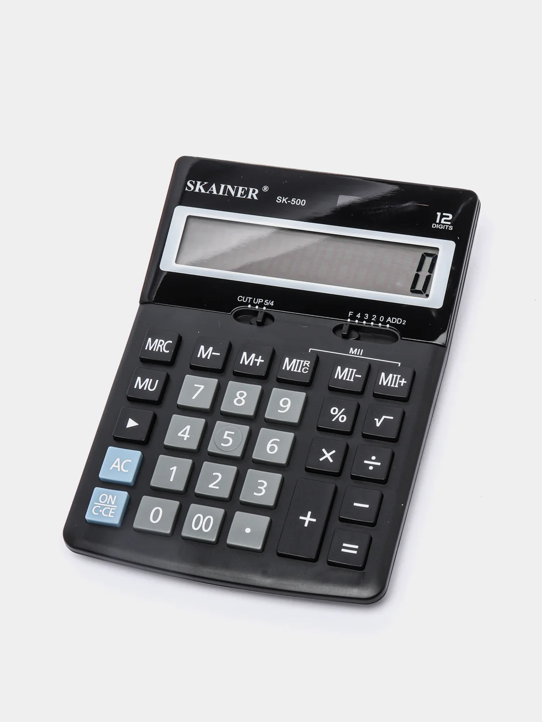 Калькулятор настольный Skainer SK-500 12 разрядов, двойное питание 123*171*31 мм, черный