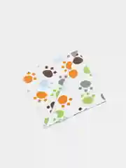 Кремовый нагрудник слюнявчик на кнопках детский, бандана