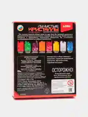 Красный набор химических опытов, эксперименты для детей "Лучистые кристаллы выращивания"