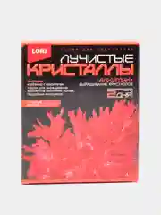 Красный набор химических опытов, эксперименты для детей "Лучистые кристаллы выращивания"